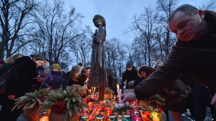 Ukrainische Hungersnot 1933: Das Symbol des Hungerjahres: Holodomor-Denkmal in Kiew.