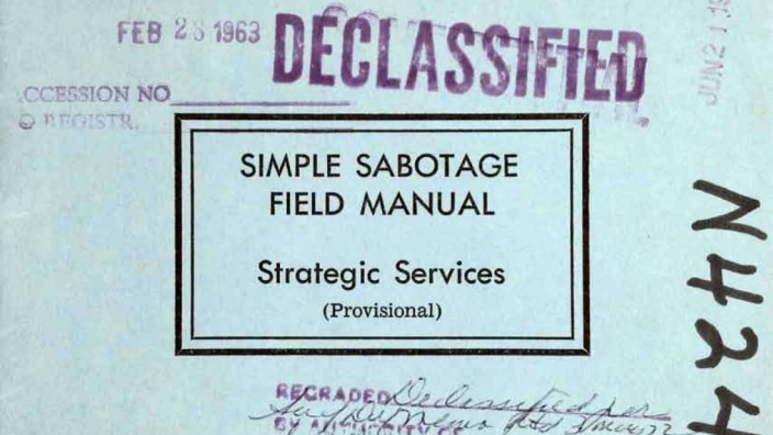 Favoriten der Woche: Das "Feldhandbuch für einfache Sabotage"