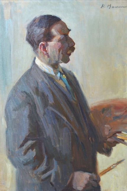 Ausstellung in Garmisch-Partenkirchen: Ein Porträt des Malers Clemens Fränkel aus dem Jahr 1921 von Hermann Barrenscheen.