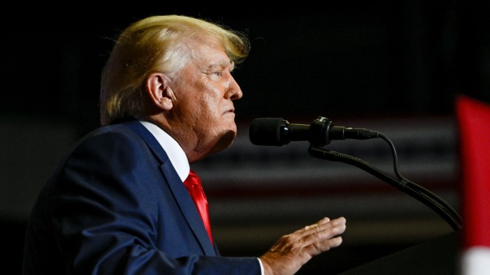 USA: Der frühere US-Präsident Donald Trump während einer Rede in Ohio am 17. September 2022.