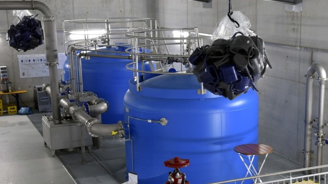 Trinkwasserversorgung: Eisen und Mangan werden in großen Stahlkesseln durch Einblasen von Luft entfernt.