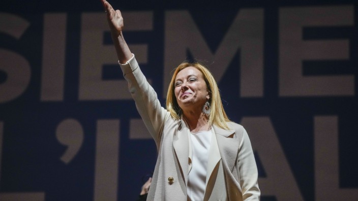 Parlamentswahlen in Italien: Giorgia Meloni könnte die erste Frau sein, die an der Spitze einer italienischen Regierung steht.