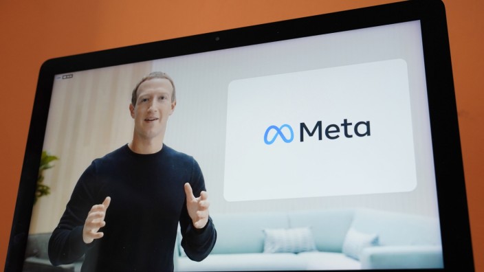 Soziale Medien: Mark Zuckerberg, Gründer von Facebook, spricht per Videoschalte bei einer Konferenz des Unternehmens.