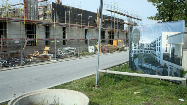 Wohnen in Freising: Gegenüber der Energiezentrale wachsen bereits neue Gebäude aus dem Boden.