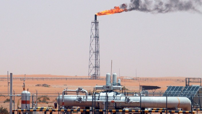 Opec plus: Khurais-Ölfeld in Saudi-Arabien, etwa 160 Kilometer von Riad entfernt.