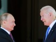 Wladimir Putin und Joe Biden im Juni 2021 in Genf