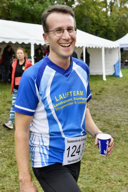 Starnberger Landkreislauf: Aktiver Mitläufer: Landrat Stefan Frey ist schon seit Jahren beim Starnberger Landkreislauf dabei.