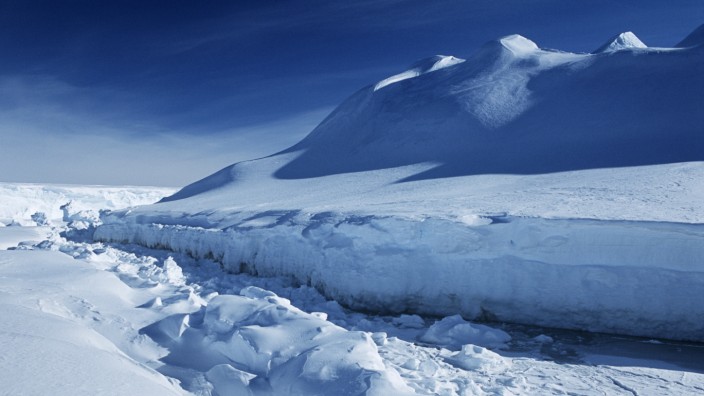 Das Riiser-Larsen-Eisschelf in der Antarktis