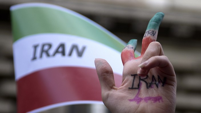 Fall Mahsa Amini: Ein Solidaritätsprotest für die Regierungsgegner in Iran in Rom.