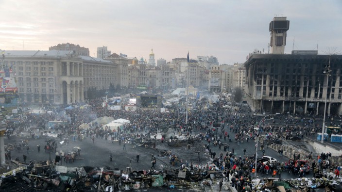 Ukraine: Auf dem Platz der Unabhängigkeit in Kiew, kurz Maidan genannt, richtete eine Spezialeinheit des Innenministeriums am 20. Februar 2014 ein Massaker unter den Protestierenden an.