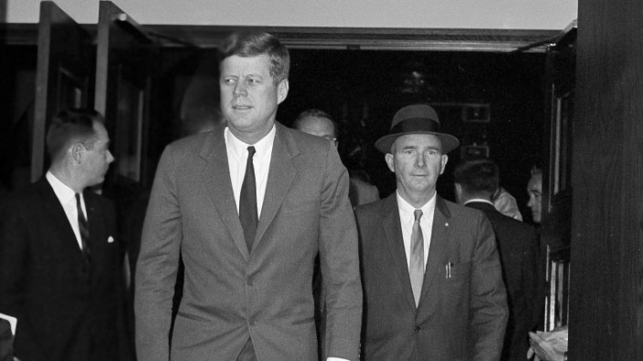Prantls Blick: Krise abgewendet: US-Präsident John F. Kennedy am 28. Oktober 1962 in Washington.