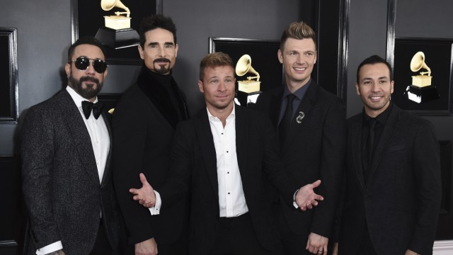 Leute: Brian Littrell (Mitte) mit seinen "Backstreet Boys"-Kollegen.