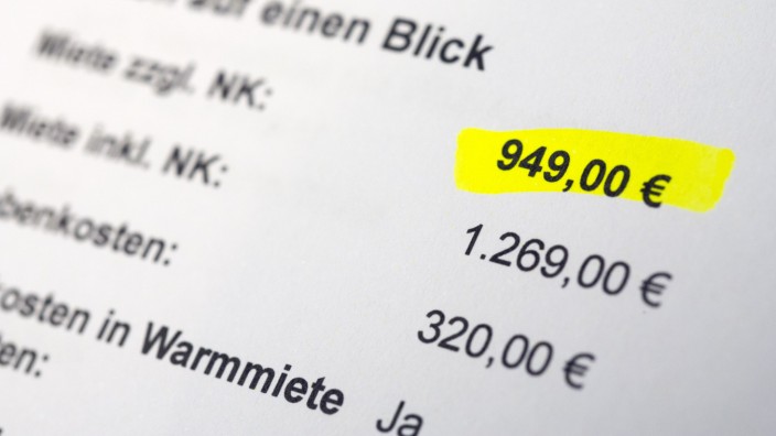 Miete und Nebenkosten in München: Mieten und Nebenkosten klettern in München auf Rekordhöhen.