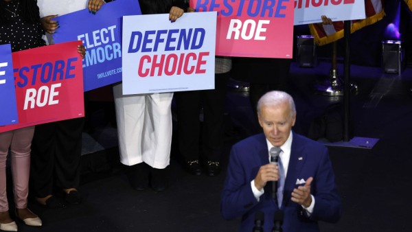 Midterms in den USA 2022: Präsident Joe Biden bei einem Wahlkampfauftritt