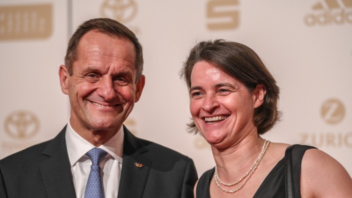 DOSB: Lange Jahre das Führungsduo des deutschen Sports: Alfons Hörmann als Präsident und Veronika Rücker als Vorstandsvositzende.