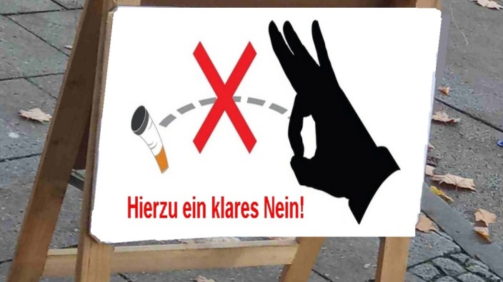 Fürstenfeldbruck: Zigarettenkippen am Straßenrand: Ein kleines Problem, das in der Summe aber groß werden kann.