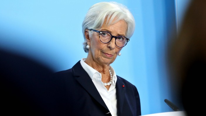 27.10.2022, Frankfurt, DEU Pressekonferenz der Europaeischen Zentralbank, ECB, Christine Lagarde, Praesidentin der Euro