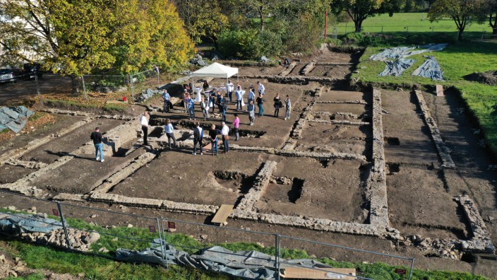 Bodendenkmäler: Die bei Ausgrabungen in Kempten zu Tage geförderten Steinbauten gehören zu den ältesten in Deutschland.