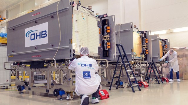 Raumfahrt: Das Bremer Raumfahrtunternehmen OHB hat insgesamt 32 Galileo-Satelliten der ersten Generation gebaut.