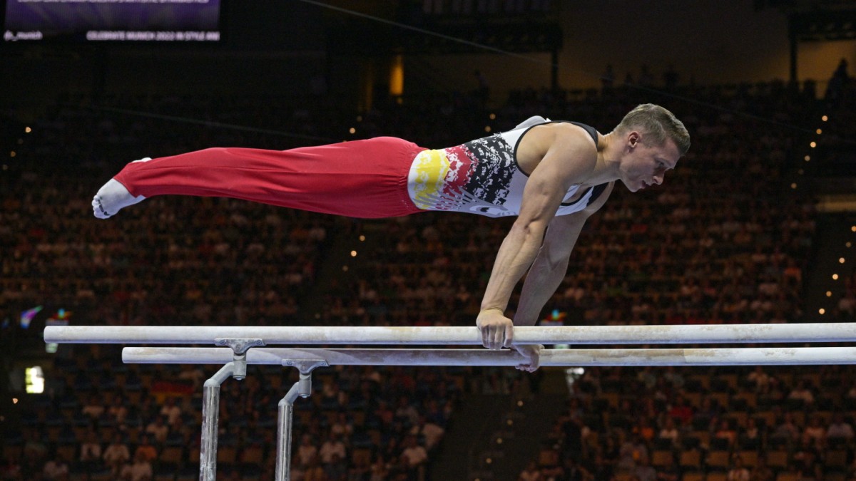 Gymnast Lukas Dauser in the World Cup final in Liverpool.  – Sports