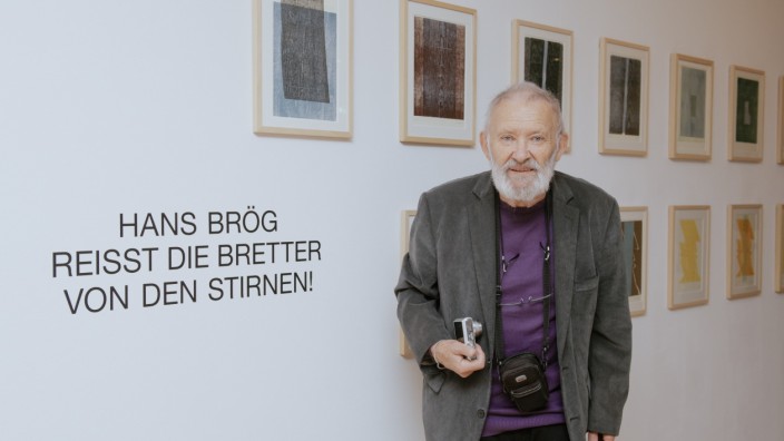 Buchheim Museum: Hans Brög bei der Eröffnung seiner Ausstellung.