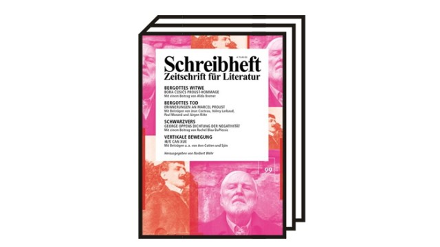 Marcel Prousts 100. Todestag: Schreibheft. Zeitschrift für Literatur. Nr. 99. Rigodon, Essen 2022. 180 Seiten, 15 Euro.