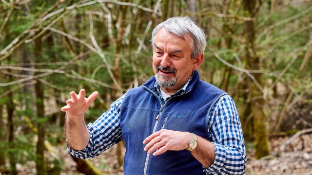 Ökologischer Umbau: Der Wasserburger Forstbetriebsleiter Heinz Utschig weiß von Waldverjüngung und ökologischem Umbau aus jahrelanger Erfahrung zu berichten.