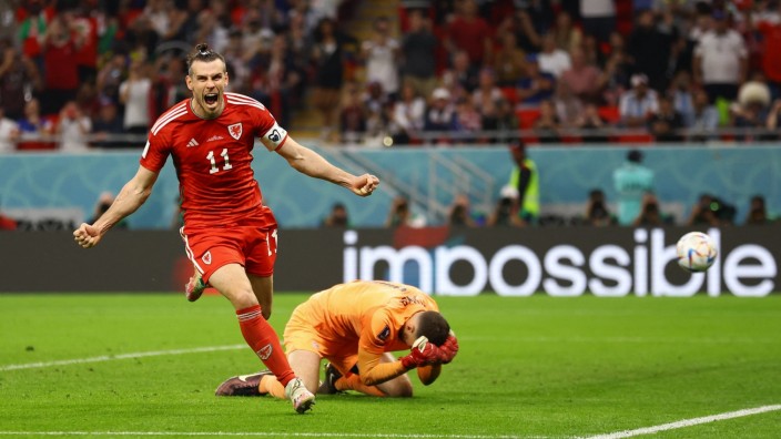Wales mit Remis gegen USA: Nichts ist unmöglich: Gareth Bale hat soeben den Ausgleich gegen die USA erzielt.