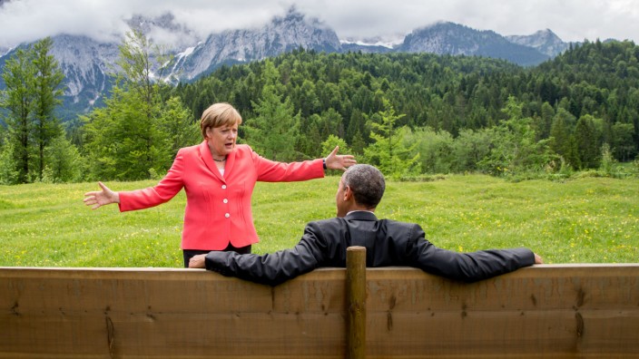 Herfried Münkler im Interview: In Elmau warnte Barack Obama schon 2015 beim G-7-Gipfel Angela Merkel vor den Expansionsgelüsten Wladimir Putins.