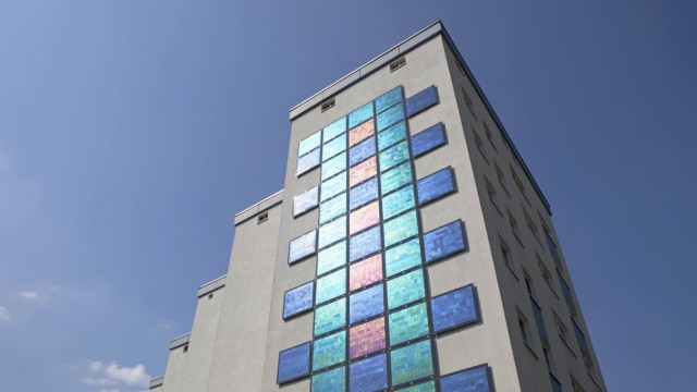 Solaranlagen an Unis: Dass es kreative Lösungen für die Nutzung von Sonnennergie in der Stadt gibt, beweist diese Anlage in der Solar-Siedlung Köln.