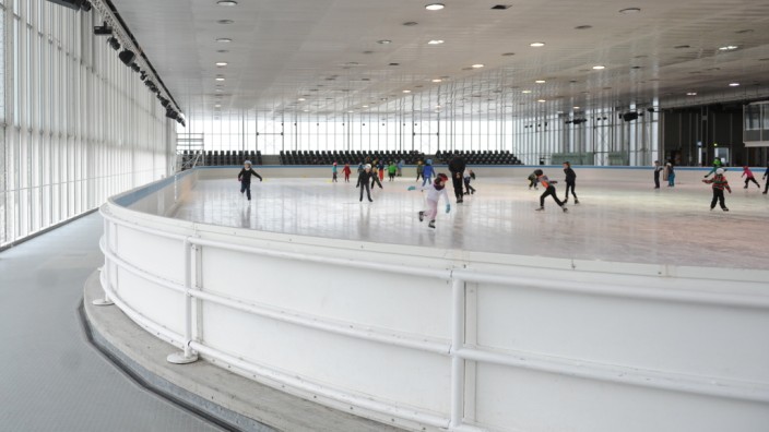 Olympiapark: Die Trainingshalle im Olympia-Eissportzentrum soll Actionsportzentrum werden.