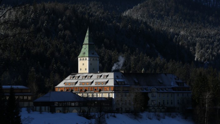 Literaturtage in Schloss Elmau: Das Schloss Elmau in Krün bei Garmisch-Partenkirchen.