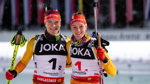 Benedikt Doll und Denise Herrmann-Wick freuen sich auf die Biathlon-Saison 2022/23