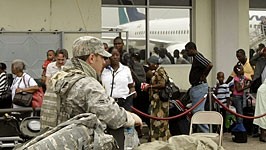 Haiti Erdbeben US Armee USA Blackwater Söldner Sicherheit Mob Plünderungen, AFP