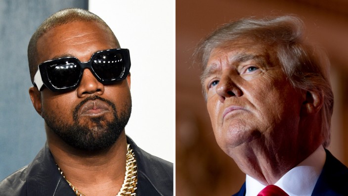 USA: Kanye West (links) und Donald Trump wollen wohl beide in zwei Jahren Präsident der USA werden. Der Rapper will dem 76-Jährigen angeboten haben, ihn zu seinem Vize zu machen.