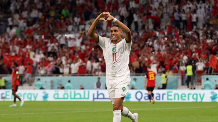 Fußball-WM: Abdelhamid Sabiri bringt Marokko mit 1:0 in Führung.