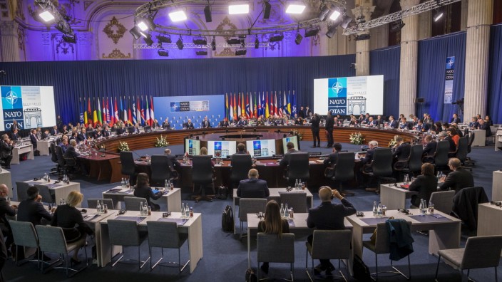 Treffen in Rumänien: Schon zum fünften Mal treffen sich die Nato-Außenminister in diesem Kriegsjahr 2022.