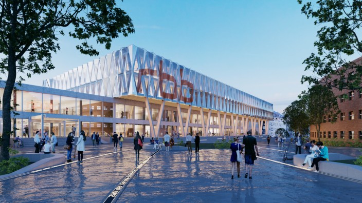 Digitales Medienhaus: Hätte so schön sein können: Das geplante Digitale Medienhaus des RBB im Entwurf der Architekten.