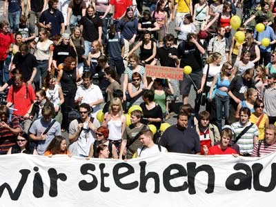 Studentenprotest gegen Studiengebühren