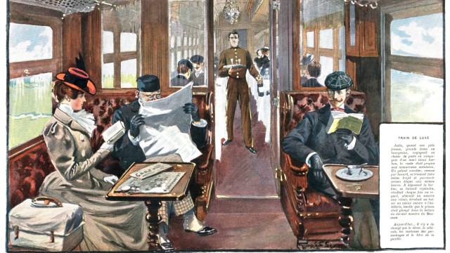 Reisebuch über einen Eisenbahn-Mythos: Standesgemäß mondän ging es zu in den Speisewagen des Orient-Expresses.