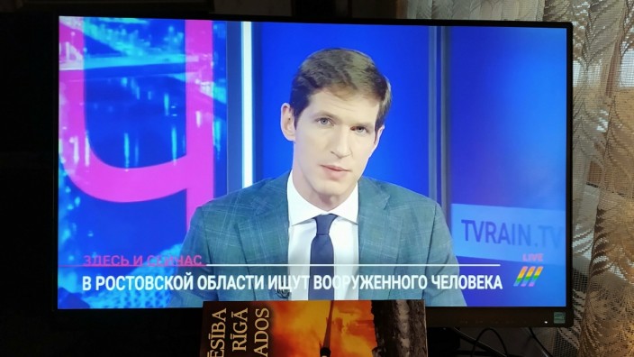 Riga: Der Sender TV Rain (auf Russisch: Doschd) führte seine Berichterstattung seit dem russischen Angriffskrieg auf die Ukraine aus dem lettischen Exil weiter.