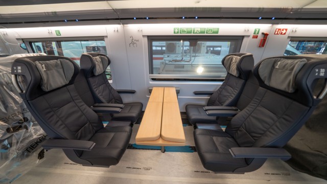 Deutsche Bahn: So sieht die 1. Klasse im neuen ICE-Modell aus. Im gesamten Zug soll der Handyempfang künftig stabiler sein.