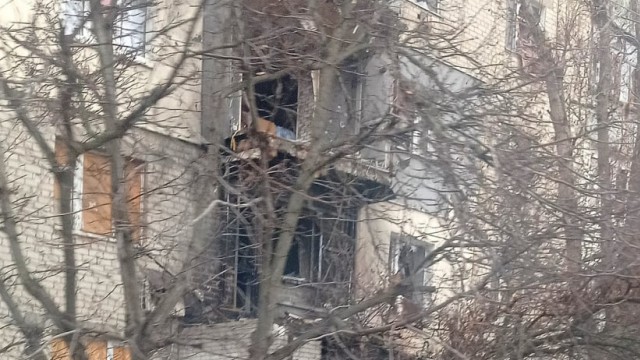 SZ-Adventskalender: Die Wohnung von Nataliia Berezhna im ukrainischen Saporischschja ist völlig zerstört.