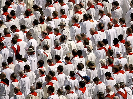 Katholiken bei der Messe
