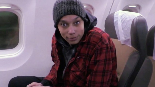 Brittney Griner on her way to the USA