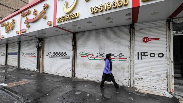 Iran: Anfang der Woche blieben viele Geschäfte in Iran geschlossen.