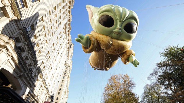 Favoriten der Woche: "Baby Yoda" - hier zu sehen auf einer Thanksgiving-Parade in New York - ist Teil der Popkultur geworden. Völlig zu Recht.