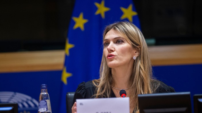 Europäische Union: Eva Kaili bei einer Veranstaltung am Mittwoch in Brüssel.