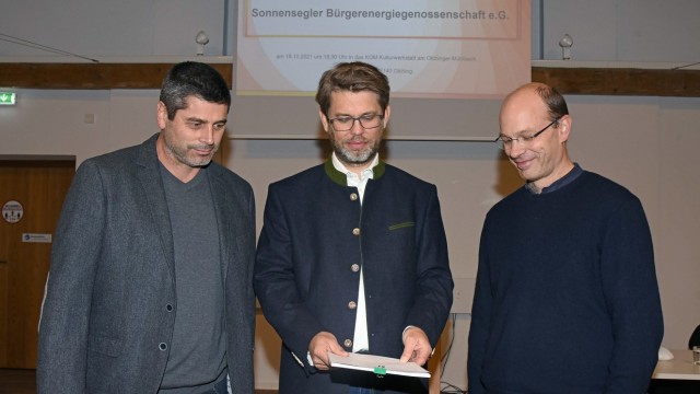 Germering: Gründung der Sonnensegler vor einem Jahr: Jürgen Honold (von links), Falk Wilhelm Schulz und Michael Lorenz.