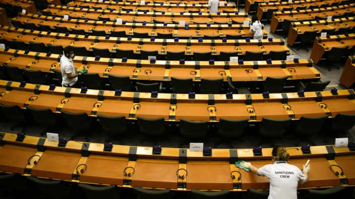 Korruption im EU-Parlament: "Wir werden unsere Demokratie nicht retten ohne ein wirkliches Aufräumen": Das Plenum des Europaparlaments in Straßburg.